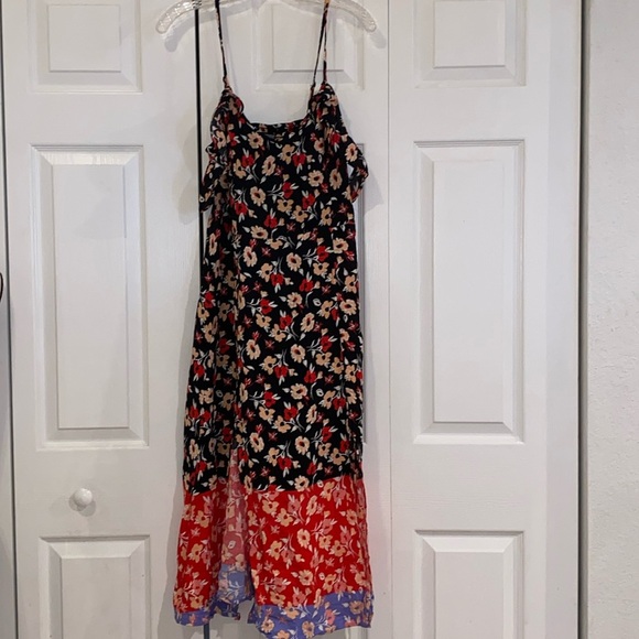 Express Floral Maxi Dress - Black and Red - Picture 12 of 13
